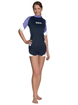 Tričko RASH GUARD VOĽNÝ KRÁTKY RUKÁV DÁMSKY