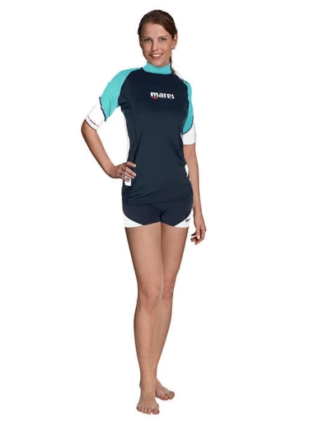 Tričko RASH GUARD VOĽNÝ KRÁTKY RUKÁV DÁMSKY