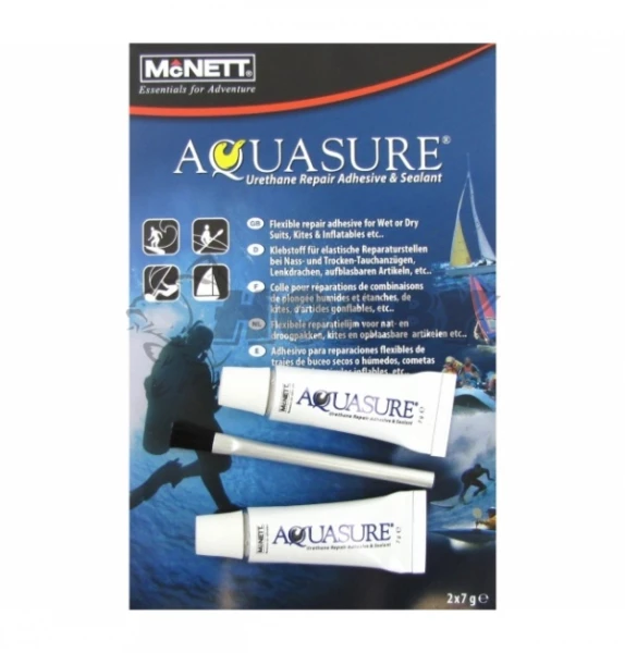 Lepidlo Aquasure na neoprén a suché obleky 2 x 7g