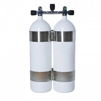 Potápačské dvojča 2 x 10L na 230 bar