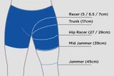 Pánske plavky slipové - Cottesloe Racer - royal