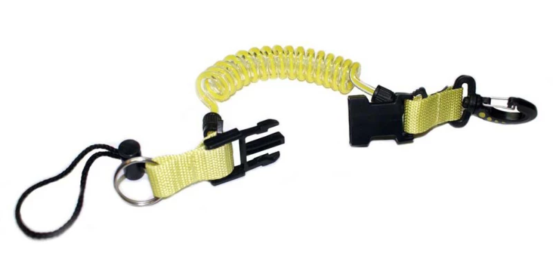Špirálový kábel s karabínkou CONSOLE/TORCH SPIRAL LANYARD
