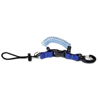 Špirálový kábel s karabínkou CONSOLE/TORCH SPIRAL LANYARD