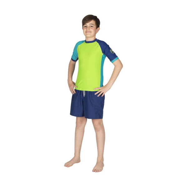 Chlapčenské tričko SEASIDE RASHGUARD SHIELD JUNIOR krátky rukáv