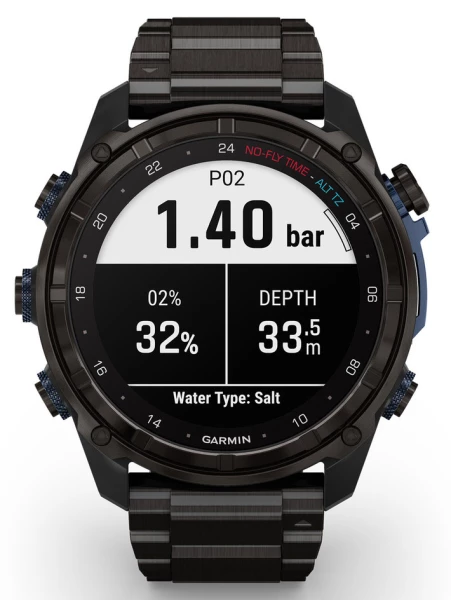 Potápačské hodinky Descent Mk3i - 51 mm, Carbon Gray Titanium DLC/Black Titanium Band