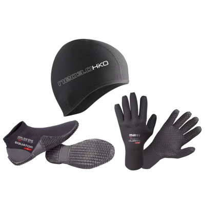 Set pre otužilcov CLASSIC, čiapka 3 mm, rukavice 3 mm, topánky 2 mm