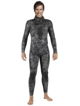 Bunda na spearfishing JACKET EXPLORER CAMO BLACK 70 (Open Cell)