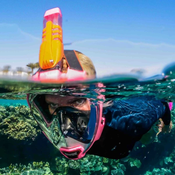Celotvárová šnorchlovacia maska OCEAN REEF ARIA QR + M/L