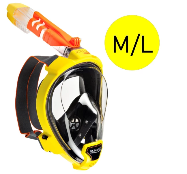 Celotvárová šnorchlovacia maska OCEAN REEF ARIA QR + M/L