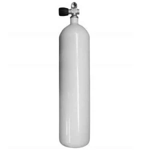 Fľaša oceľová 6l 300 Bar s ventilom 300 BAR (vypuklé dno)