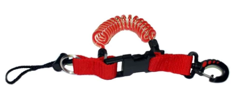 Špirálový kábel s karabínkou CONSOLE/TORCH SPIRAL LANYARD