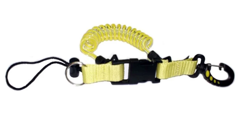 Špirálový kábel s karabínkou CONSOLE/TORCH SPIRAL LANYARD