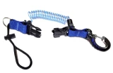Špirálový kábel s karabínkou CONSOLE/TORCH SPIRAL LANYARD
