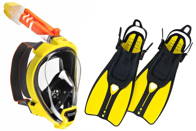 Šnorchlovací set OCEAN REEF ARIA QR + DUO TRAVEL