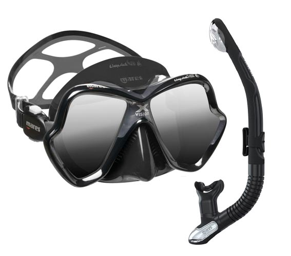 Potápačská a šnorchlovacia sada X-VISION ULTRA LQS MIRROR + ERGO DRY