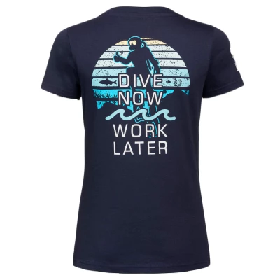Dámske tričko T-SHIRT ROUND NECK DIVE NOW