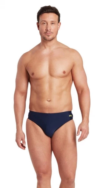 Pánske slipové plavky - Etch Racer Men - navy/limetková