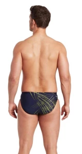 Pánske slipové plavky - Etch Racer Men - navy/limetková