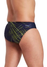 Pánske slipové plavky - Etch Racer Men - navy/limetková