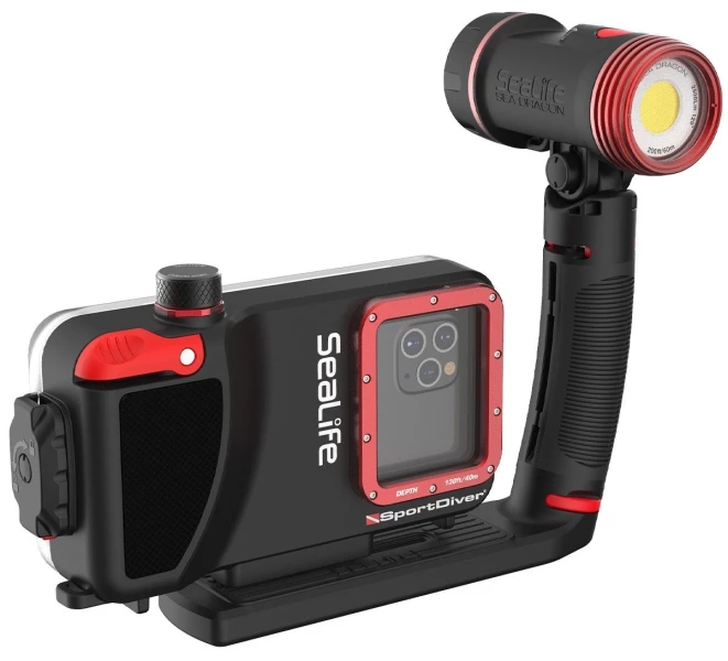 Podvodné Foto-Video svetlo SEA DRAGON 2500 PHOTO-VIDEO DIVE LIGHT W/TRAY & GRIP Set