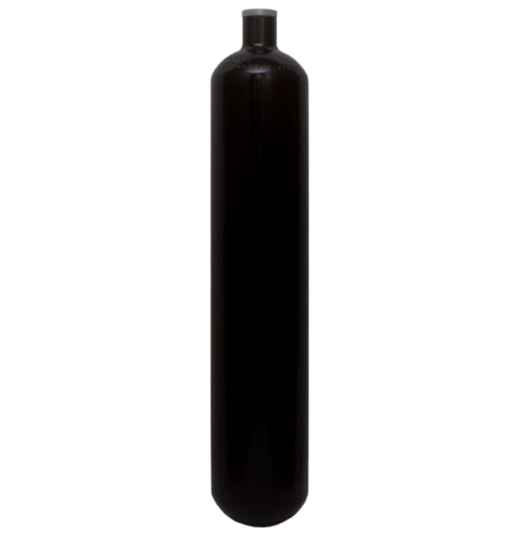 Fľaša oceľová 3l 300 Bar - čierna