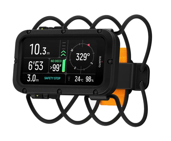 Potápačský počítač diving Suunto NAUTIC Bungee Cord + sonda Tank Pod Multi