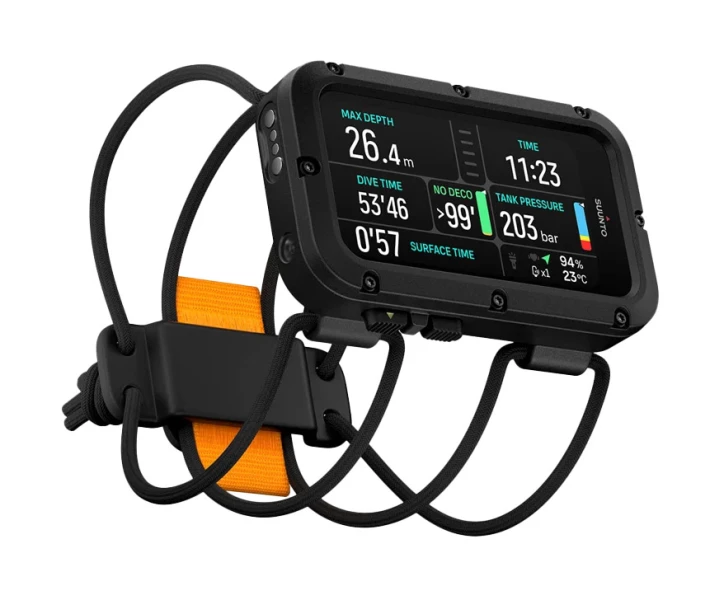 Potápačský počítač diving Suunto NAUTIC Bungee Cord + sonda Tank Pod Multi