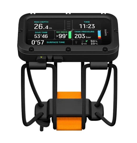 Potápačský počítač diving Suunto NAUTIC Bungee Cord + sonda Tank Pod Multi
