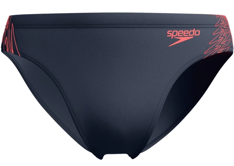 Pánske plavky - HYPERBOOM SPL 7CM BRF - sivá/oranžová