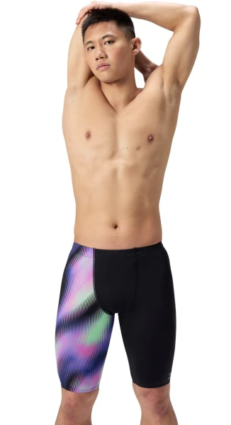 Pánske plavky - ML-ONE LEG PRINTED JAMMER