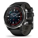 Potápačské hodinky Descent Mk3i - 51 mm, Silver and black PVD titanium with black/pebble grey silicone band
