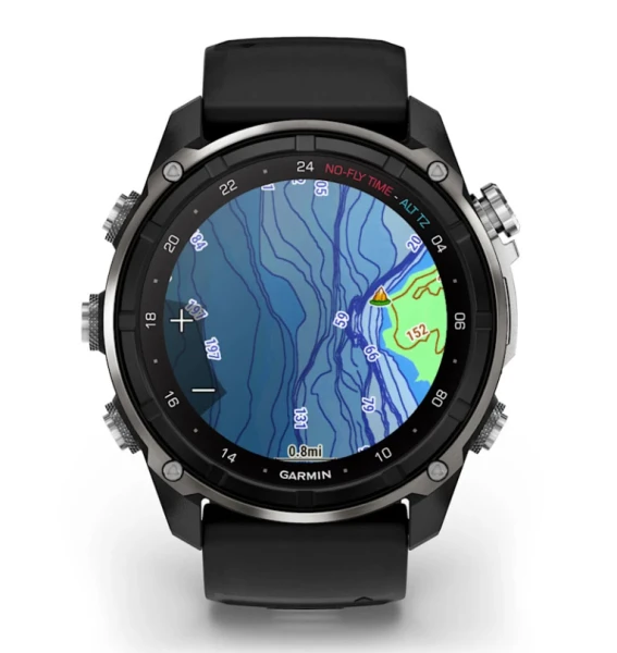 Potápačské hodinky Descent Mk3i - 51 mm, Silver and black PVD titanium with black/pebble grey silicone band
