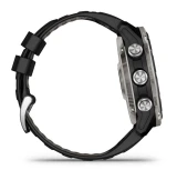 Potápačské hodinky Descent Mk3i - 51 mm, Silver and black PVD titanium with black/pebble grey silicone band
