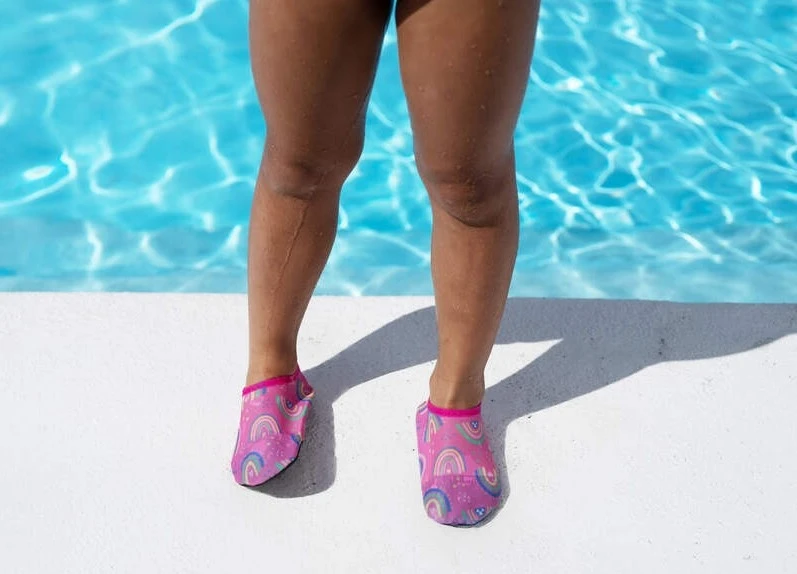 Detské protišmykové ponožky - Antislip Socks - dúha