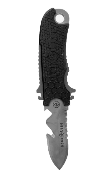 Potápačský nôž SMALL SQEEZE,SPEAR,TITANIUM, 8.9CM